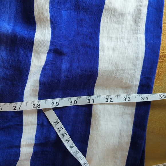 Ann Taylor Loft Blue and White Dress Size 0 - Picture 13 of 13